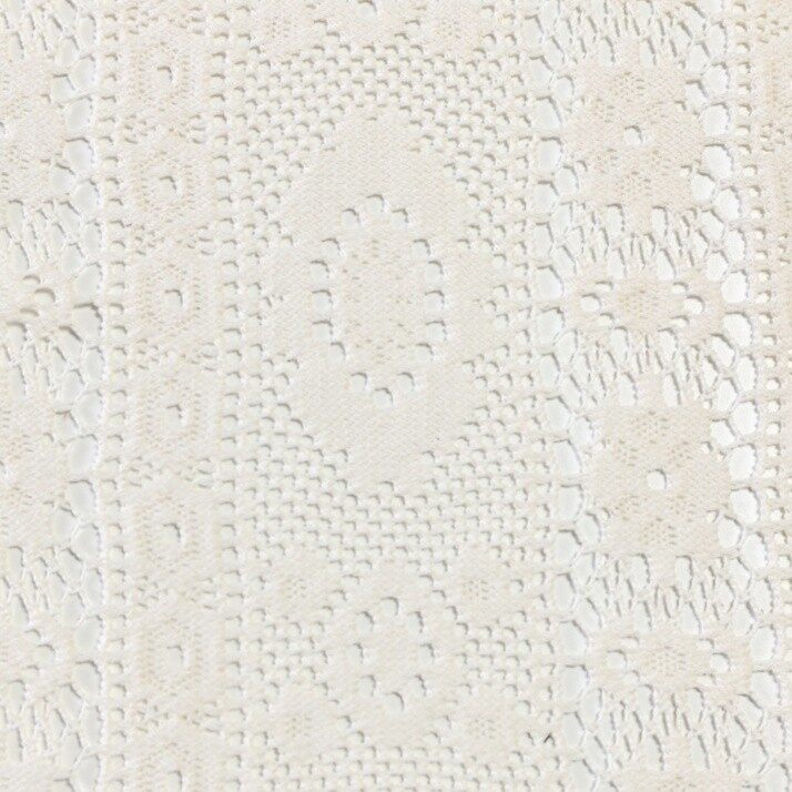 European White Lace Crochet Fabric