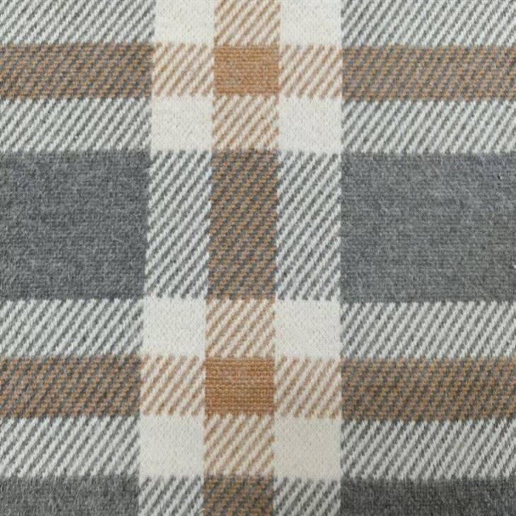 Faux Mohair Check Jacquard Knit Fabric