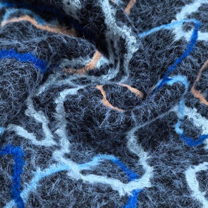 Faux Wool Embroidered Coat Fabric suppliers