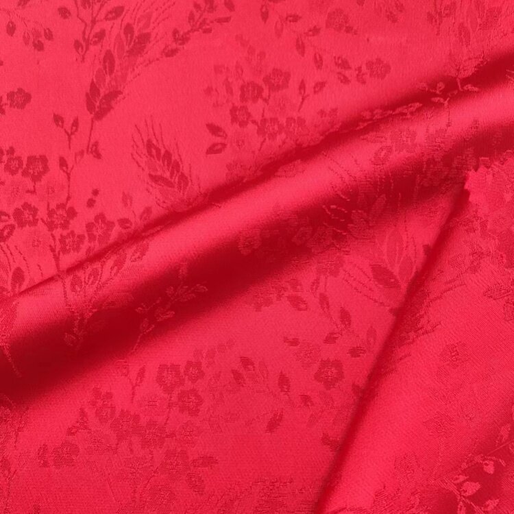 Lilleline Jacquard polüsatiinkangas