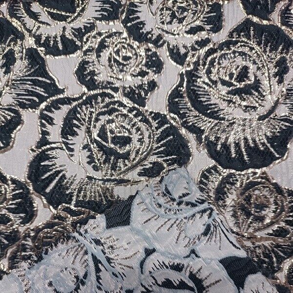 floral jmetal acquard fabric 1