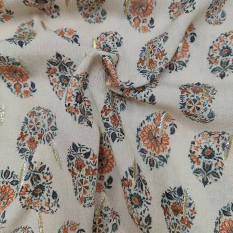 Fabraic Priontála Réón Floral