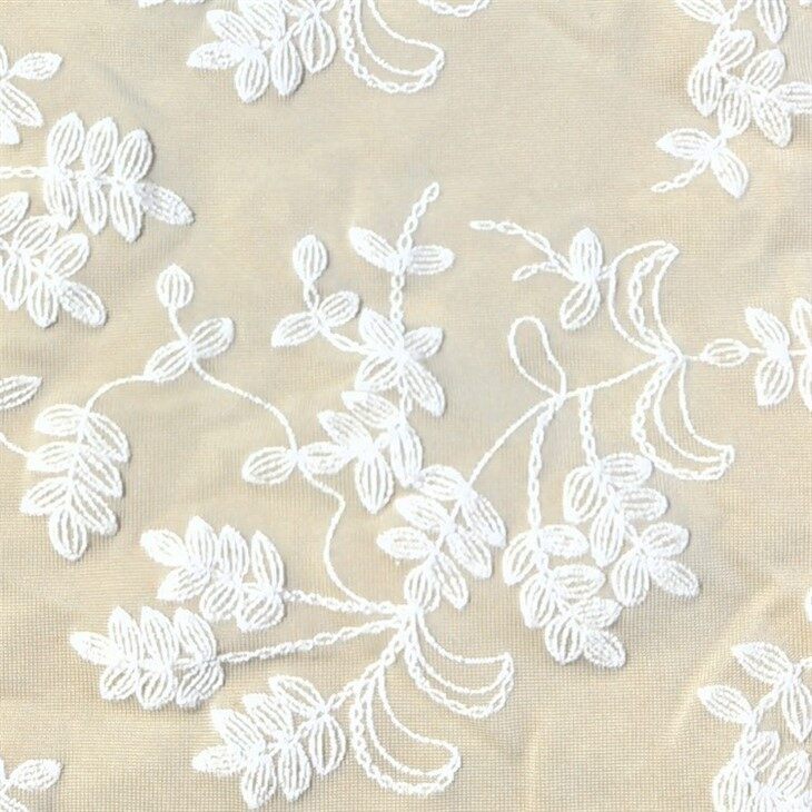 Foam Print Small Leaf Fabric
