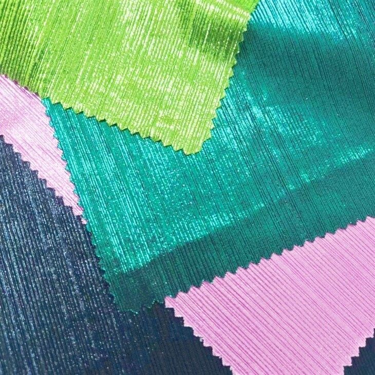 foil rib knit fabric