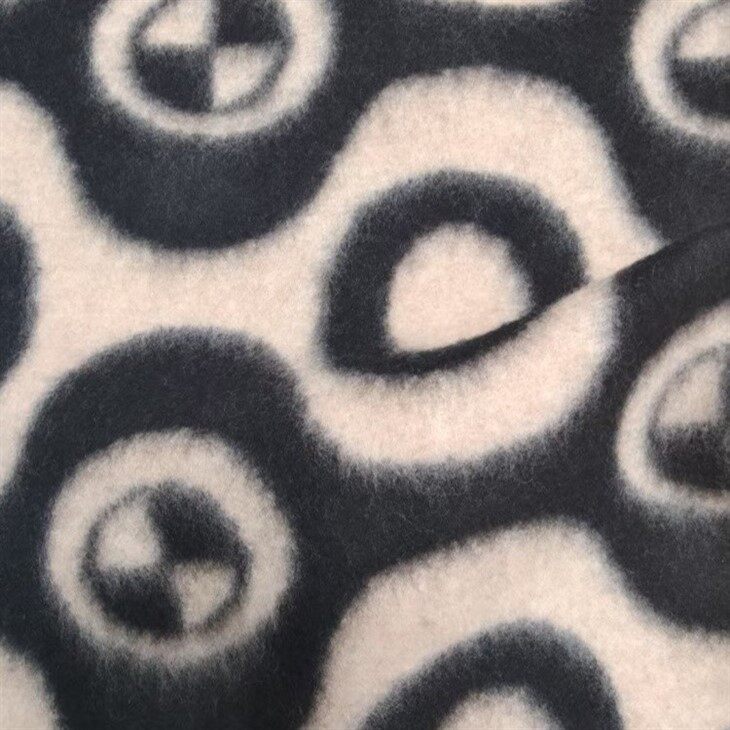 Geometric Jacquard Coat Knitted Fabric