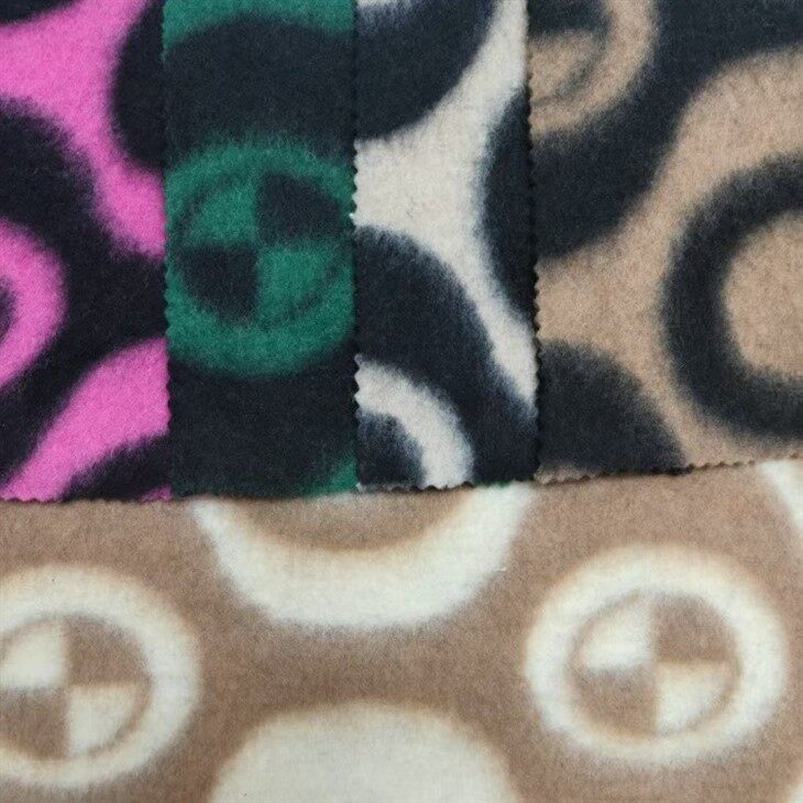 Geometric Jacquard Coat Knitted Fabric