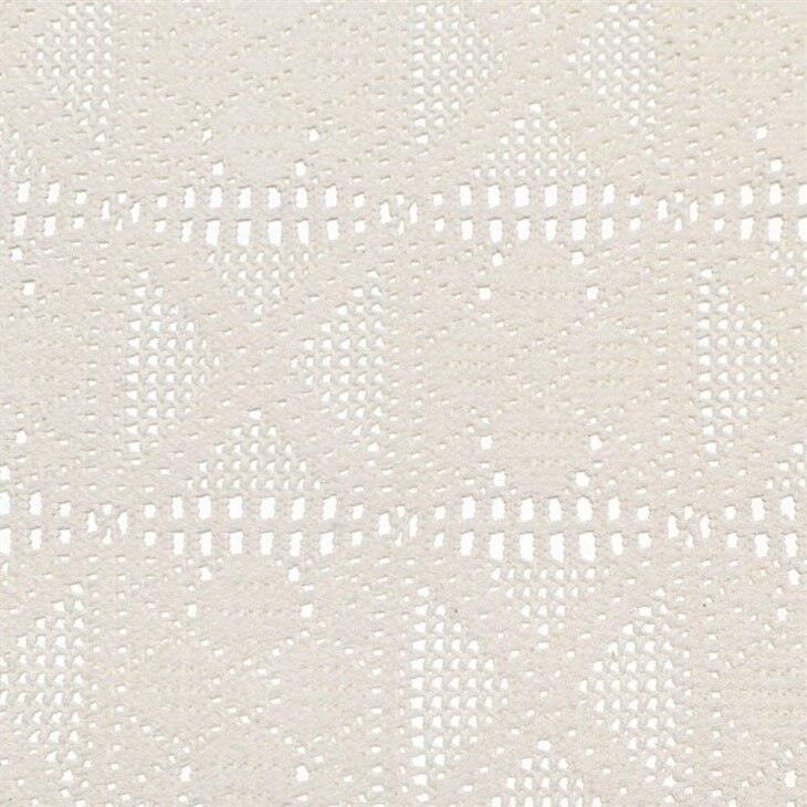 Geometric Square White Crochet Lace Fabric