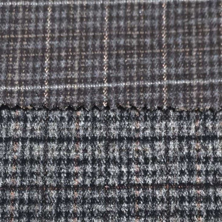 Tissu jersey jacquard à carreaux Glen