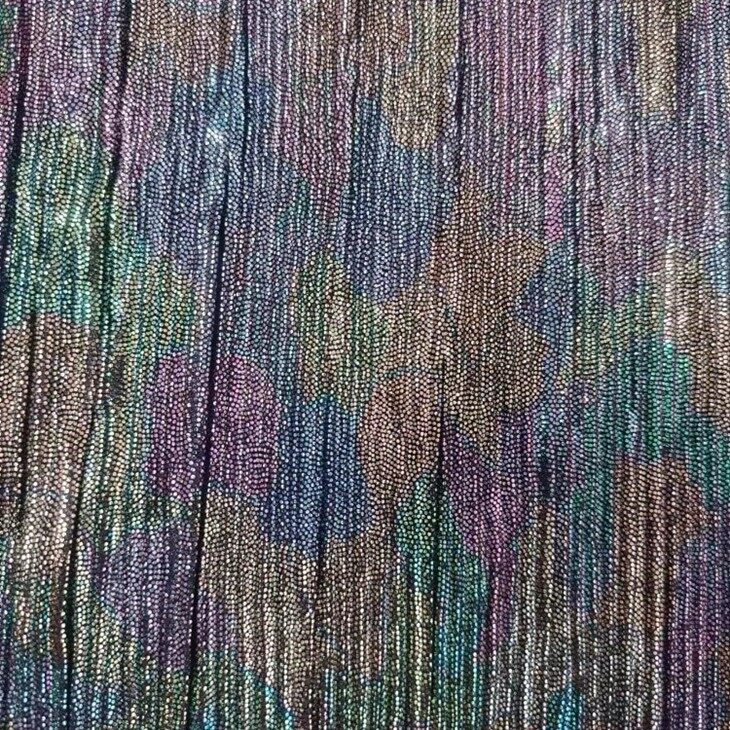 colorful gold plisse fabric