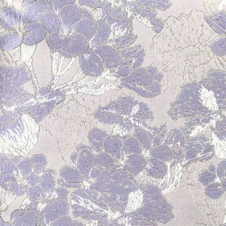 Gull þráður blóma Jacquard efni