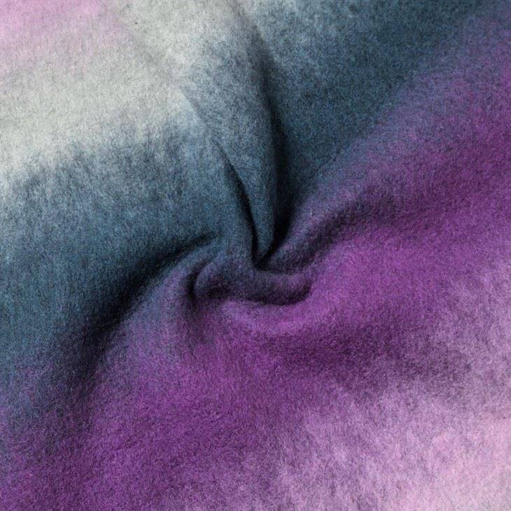 Gradient Colour Faux Wool Coat Fabric