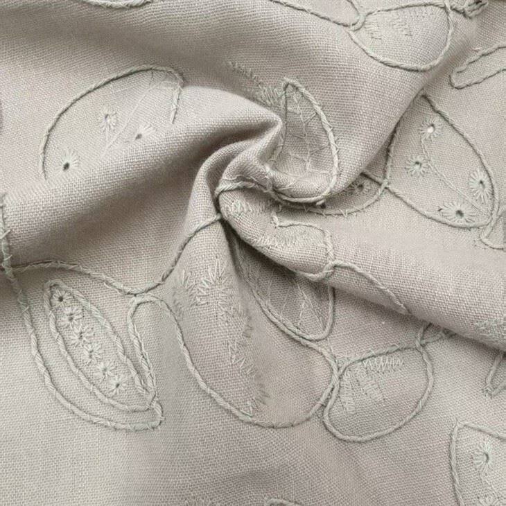 Imitation Linen Rope Embroidery Fabric