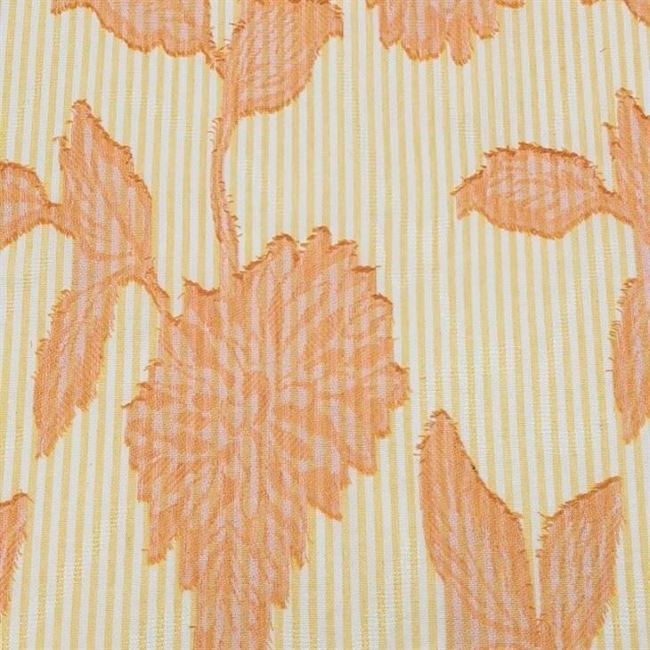 Jacquard Cut Floral Fabric