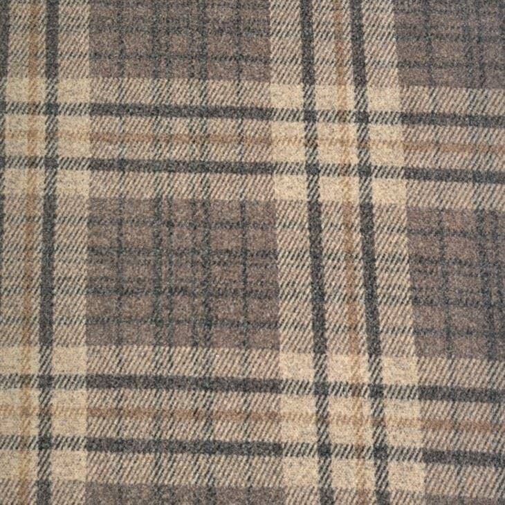 Fabraic Plaid Brown Jacquard Cniotáilte