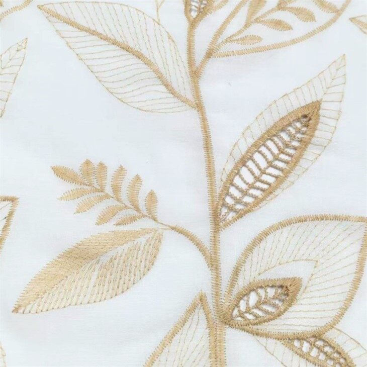 Leaf Hollow Embroidery Fabric suppliers