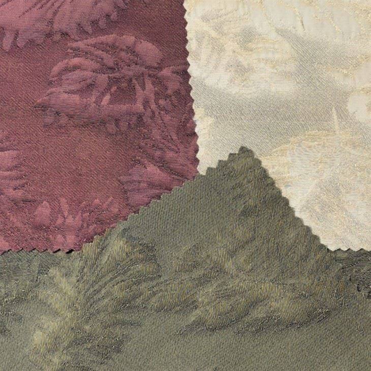 Leaf Pattern Rayon Jacquard -kangas