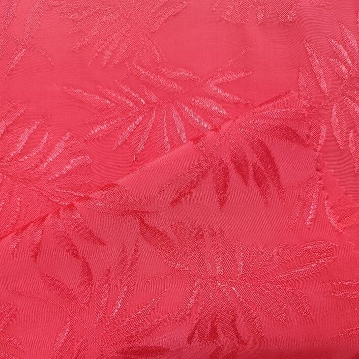 leaf viscose  jacquard fabric 1