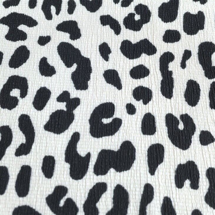 Leopard Print Tricot Crepe Fabric