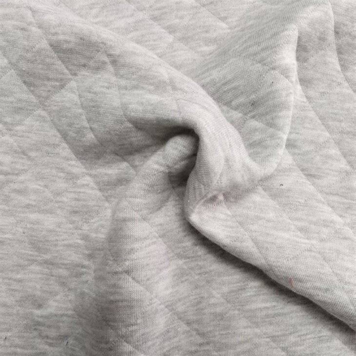 Melange Diamond Jacquard Knit Fabric