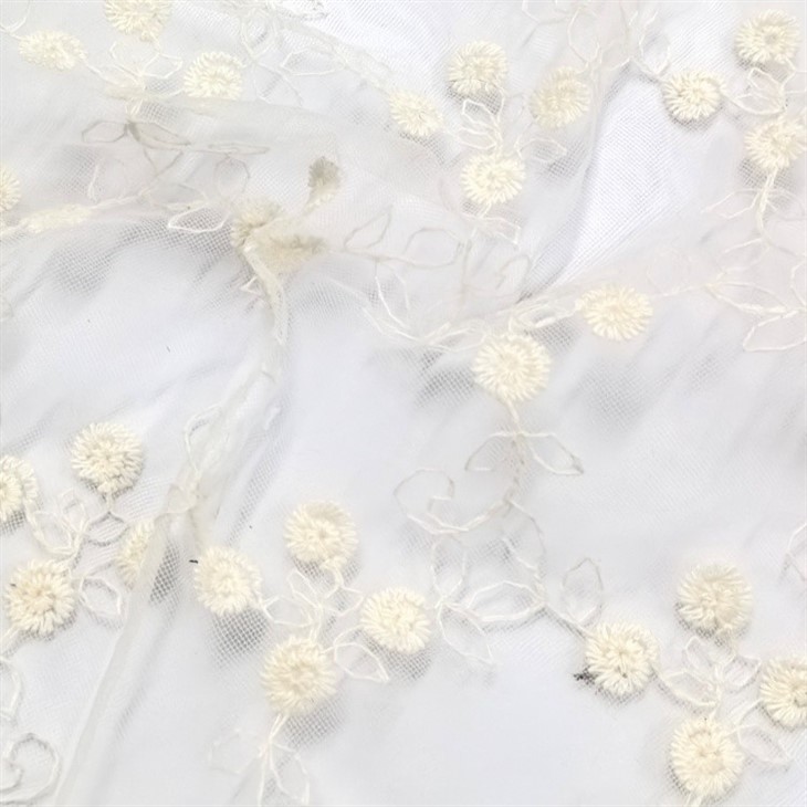 Mesh Cotton Embroidered Fabric suppliers