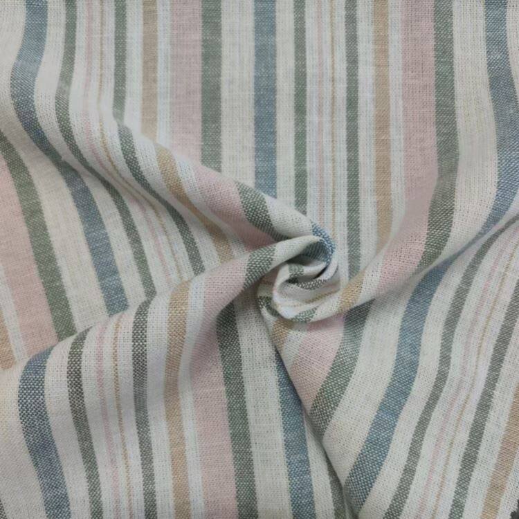 Marglita röndótt hör Rayon dúkur