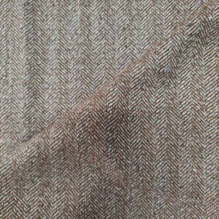 multicolour poly rayon stretch herringbone fabric 4