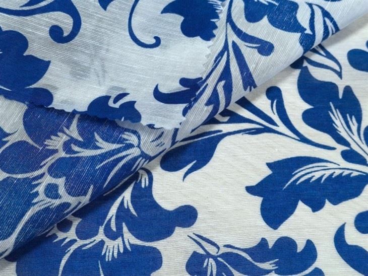 Natural Blend Porcelain Floral Fabric suppliers