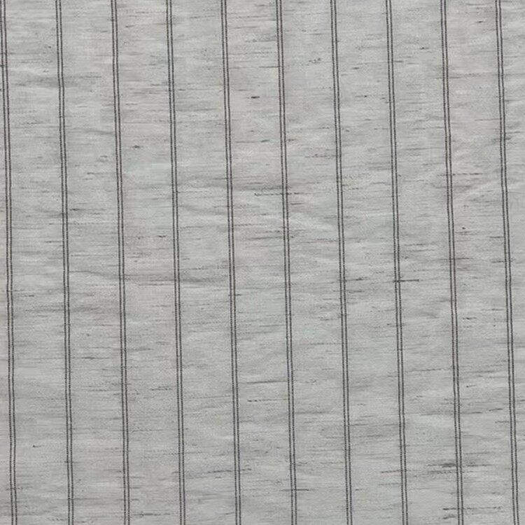 nylon rayon linen striped woven fabric 2