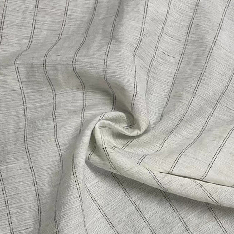 پارچه کتانی راه راه نایلون ریون