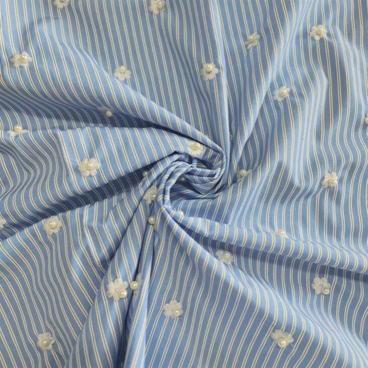 poly cotton embroidery fabric