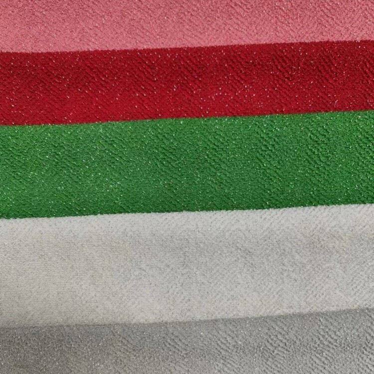 Poly herringbone lurex knit fabric 2