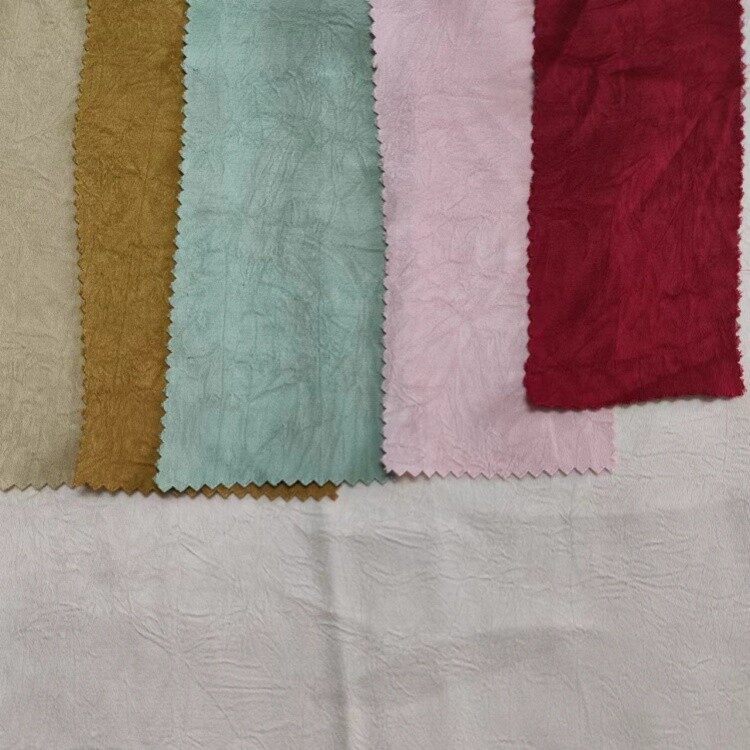 poly imitation acetic acid wrinkled satin 2