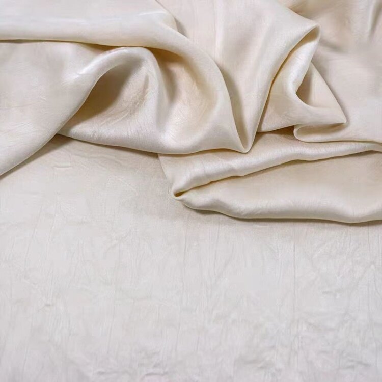 Πολυ απομίμηση οξικού οξέος ζαρωμένο σατέν