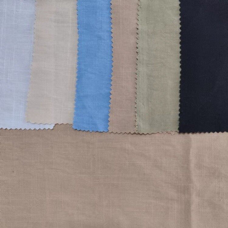 poly imitation linen air flow fabric 2