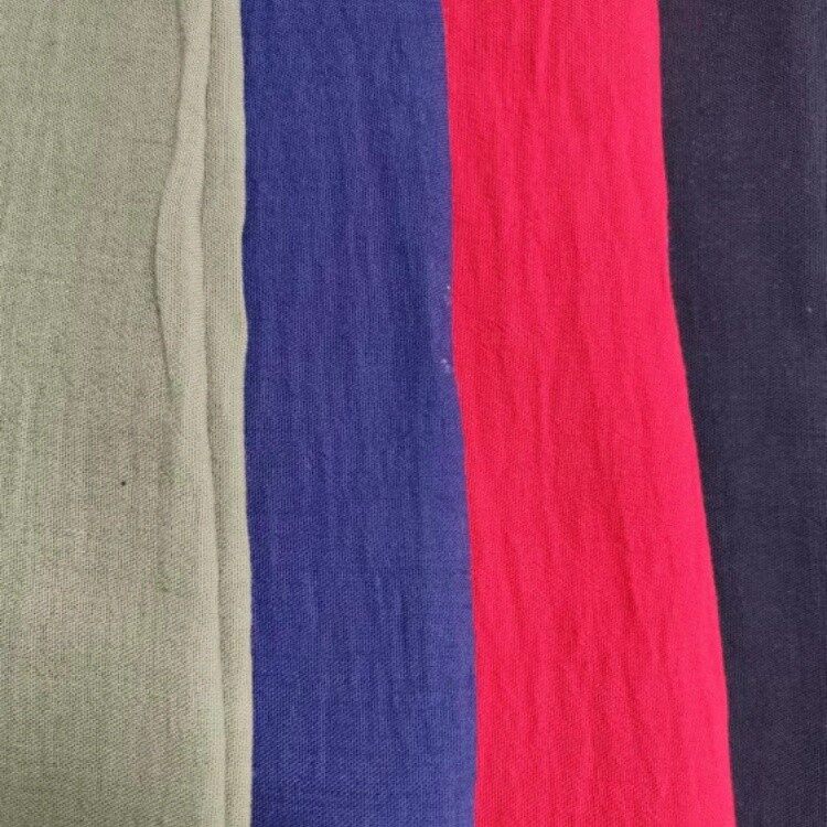 poly linen look solid fabric 3