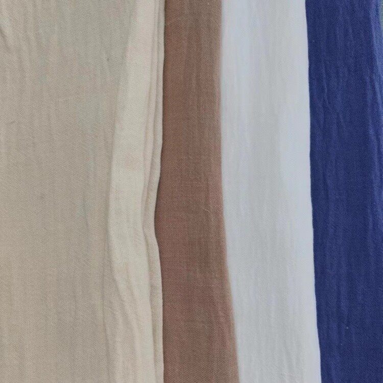 poly linen look solid fabric 4