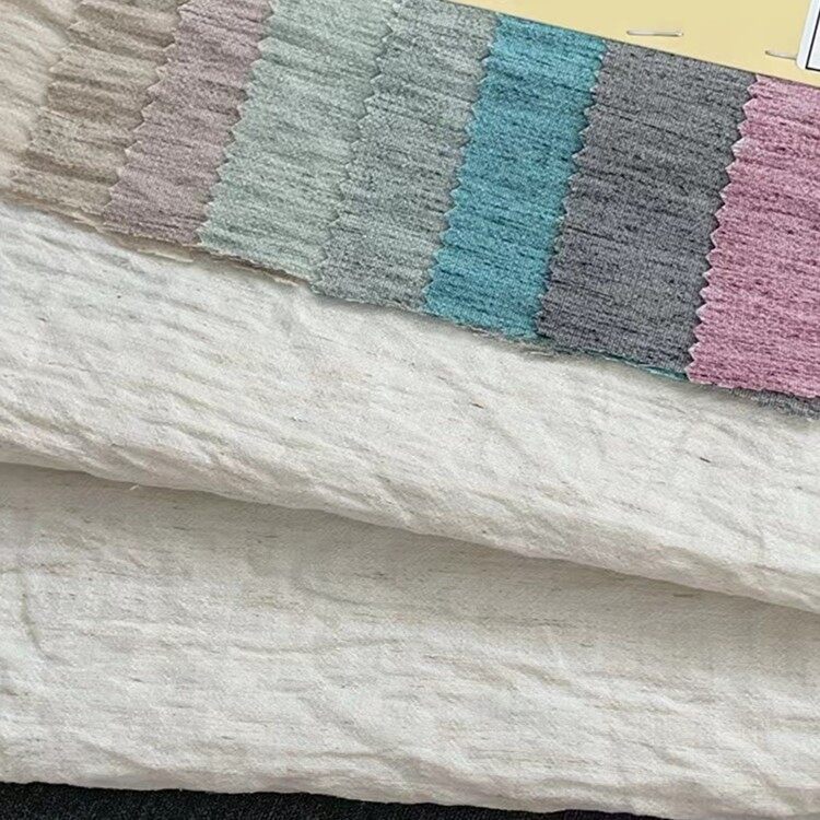 poly linen nylon texture fabric 3