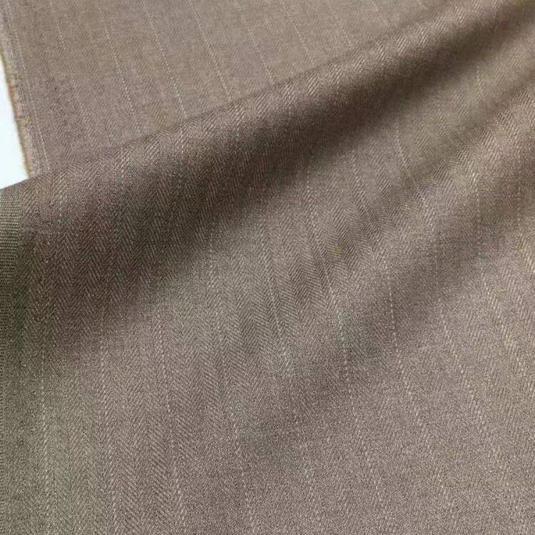 poly rayon herringbone stripe fabric 2