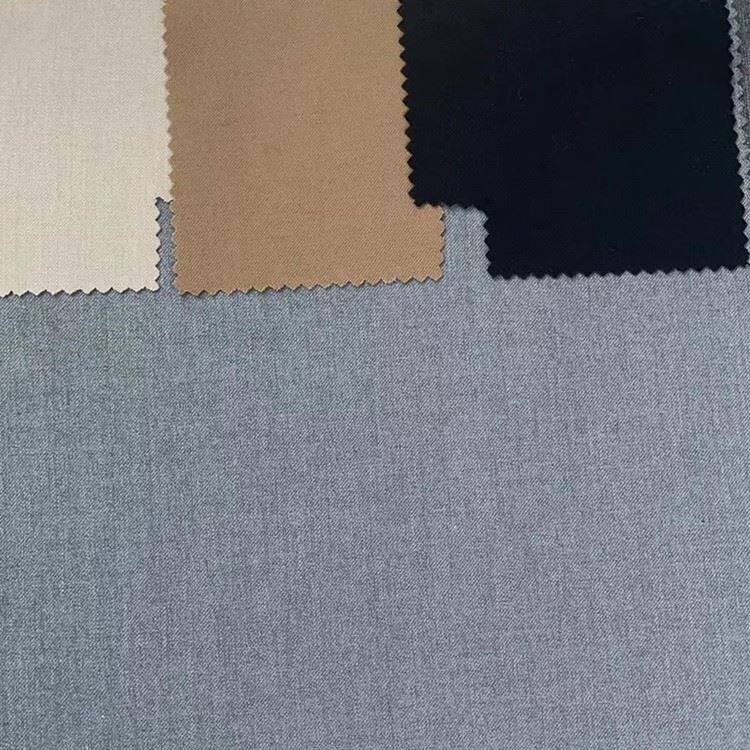 poly rayon stretch acetate tencel wool twill fabric 2