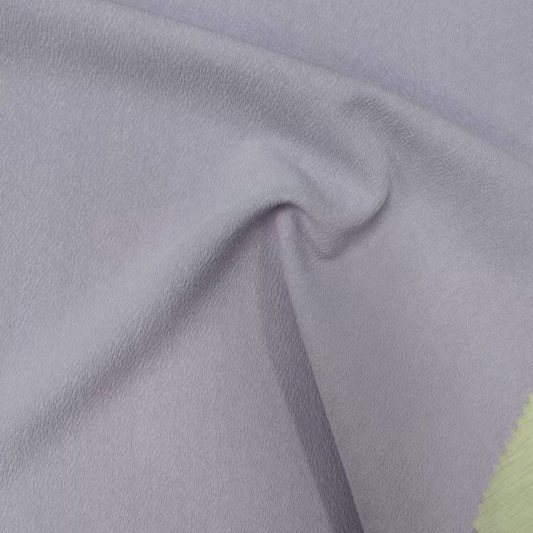 Poly Rayon Stretch Bark Crepe Ofinn Efni