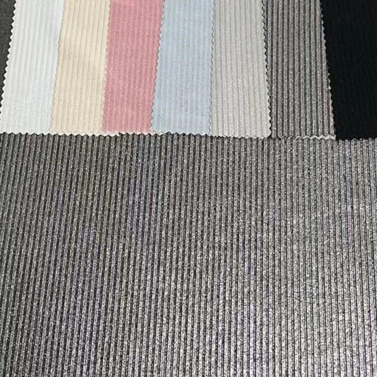 poly stretch RIB foil fabric 2