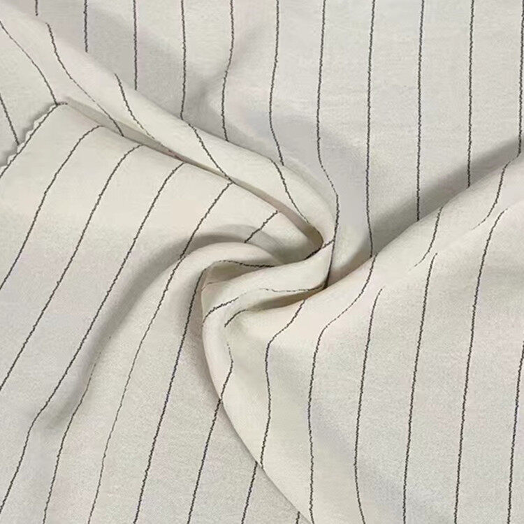 Poly geweven cy gestreepte stof