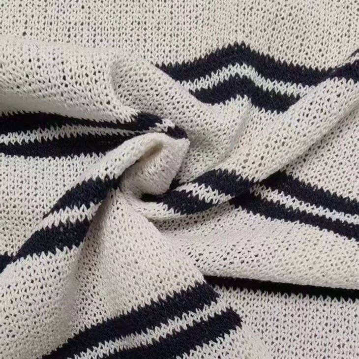 Polyester Cotton Knitted Striped Fabric suppliers