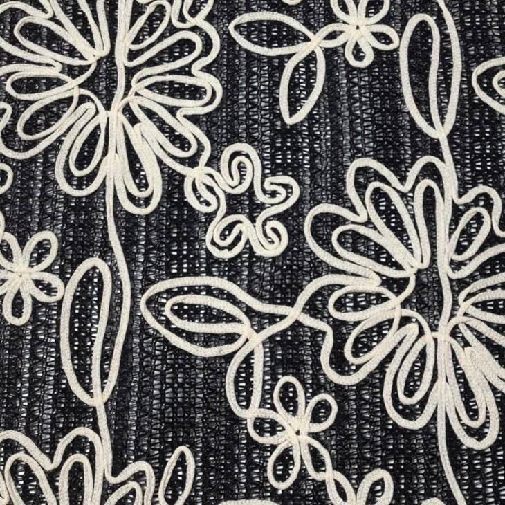 Poliestera krāsots kokvilnas izšuvuma audums