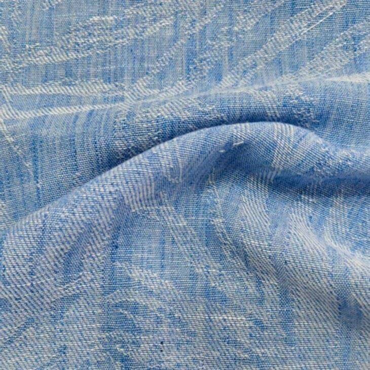 Pólýester eftirlíking líni Jacquard efni