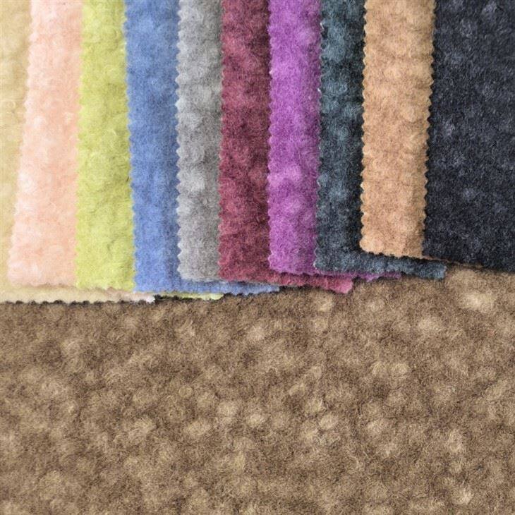 Tela de la capa boucle en bucle de poliéster