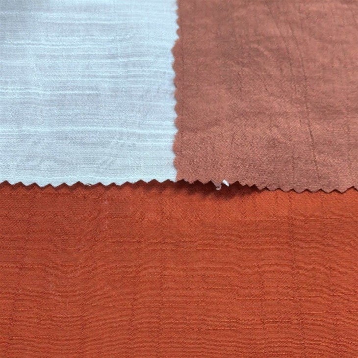 Polüester rayon bambusest sõlme kreppkangas