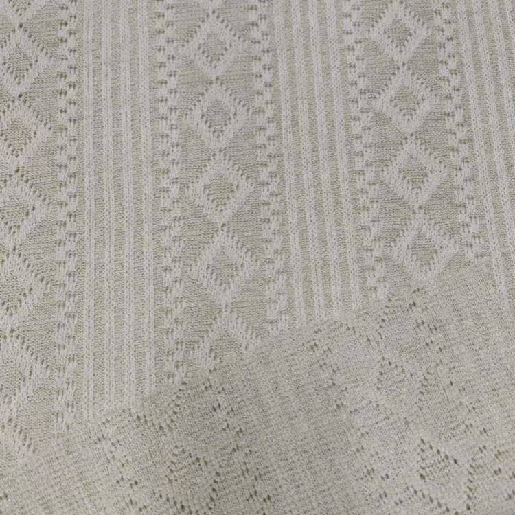 poly rayon metal jacquard knit  fabric 2