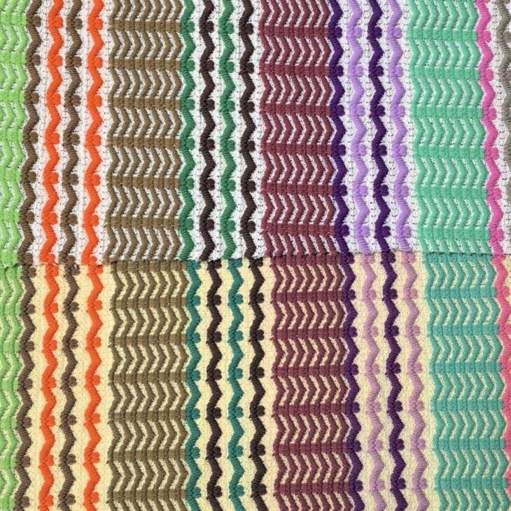 Polyester Spandex Colored Crochet Fabric