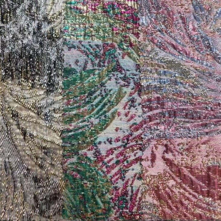 rainbow floral metallic jacquard 3